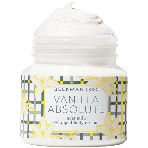 Beekman 1802 Whipped Body Cream - Luxurious Goat Milk Lotion with Shea Butter & Vitamin E | Hydrating Vanilla Absolute, 8 oz