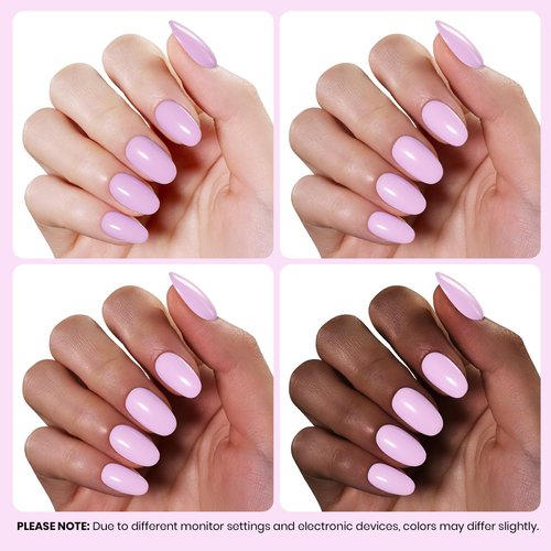 beetles Pink Gel Polish - 1pc 15ml Pastel Pink Lavender Violet Mauve Color Spring Milky Taro Soak Off Uv LED Nail Lamp Polish Nail Art Manicure Salon DIY Home Solid Color Gel