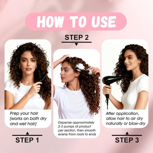 Air-Curl Mousse - Volumizing Mousse for Curly Hair, Strengthens Waves & Adds Shine, 6.8 Fl Oz