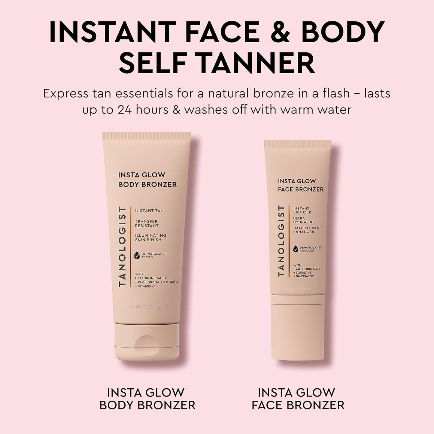 Tanologist Insta Glow Face Bronzer - Illuminating Cream for Instant Radiant Glow | Lightweight & Vegan, 2.02 fl. oz