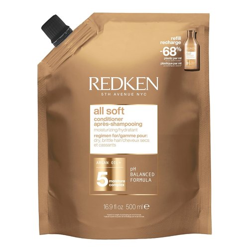 Redken All Soft Conditioner - Moisturizes & Hydrates Dry Hair for Softness and Shine | 33.8 Fl Oz