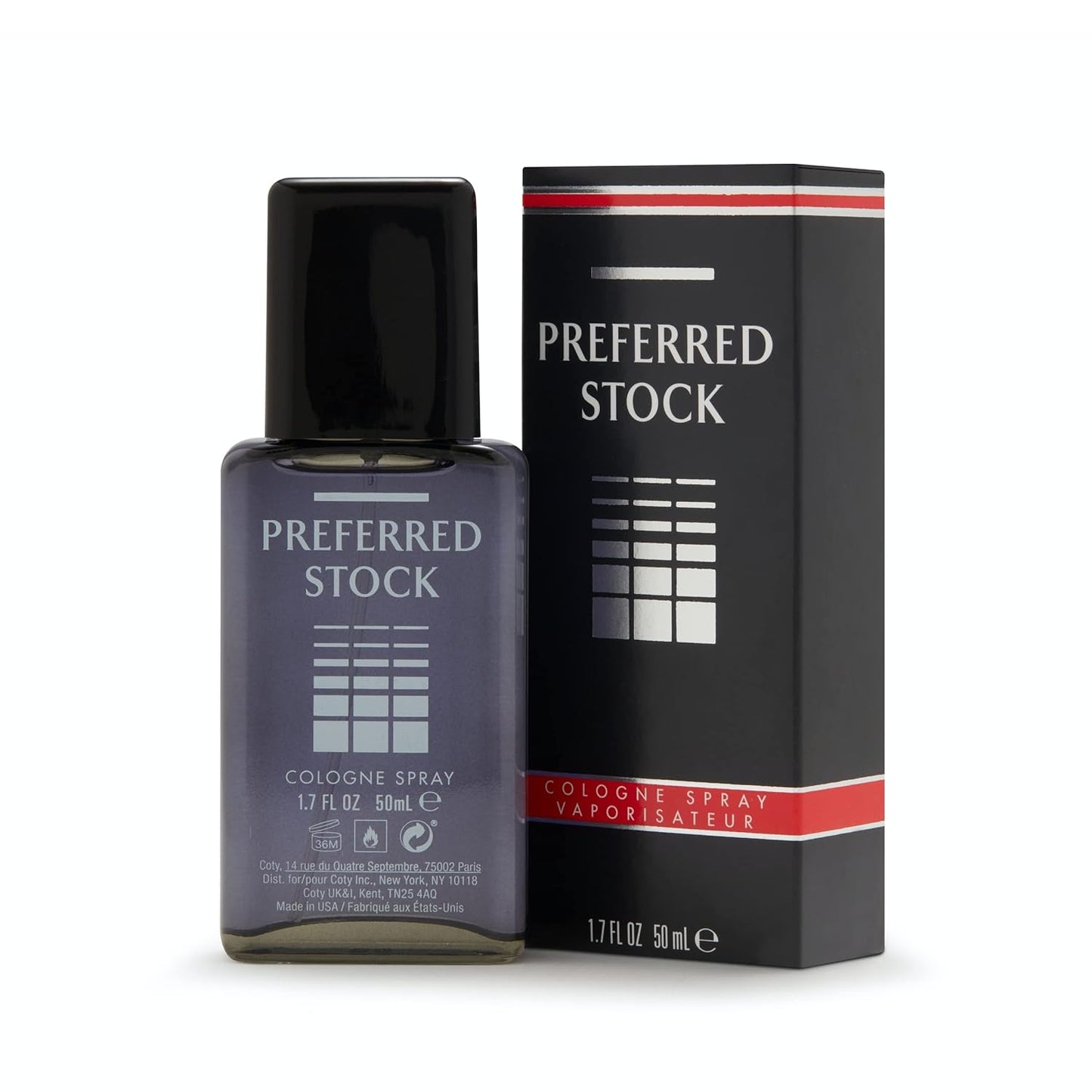 Stetson Preferred Stock Cologne Spray for Men - Leathery Woody Aroma with Cypress & Sandalwood - 1.7 Fl Oz