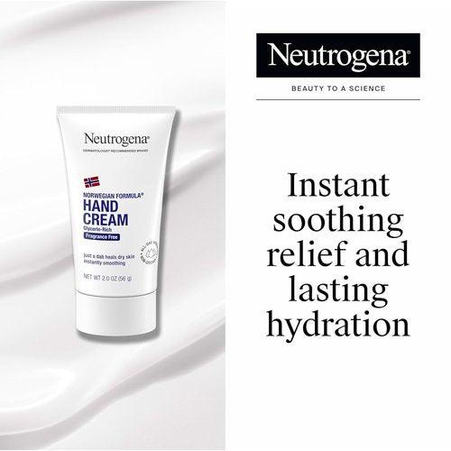 Neutrogena Norwegian Formula Hand Cream - Fragrance-Free Glycerin Moisturizer, 6 Pack, 2 oz Each