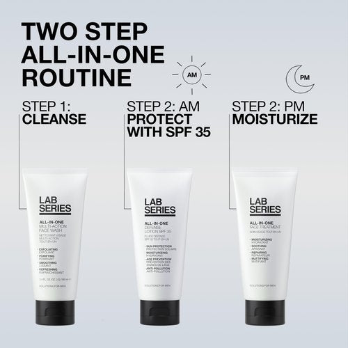 Lab Series Men's All-In-One Multi-Action Face Wash - Face Scrub - Cleanse and Purify Skin - Skin Care for Men