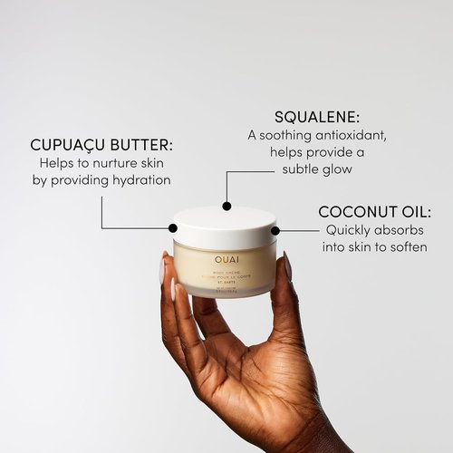 OUAI St. Barts Travel Bundle - Scalp & Body Scrub, Shower Gel, Hydrating Cream & Mist (4 Count)