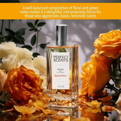 Perfect Scents | Women’s Eau de Toilette Inspired by Estee Lauder’s Beautiful - Vegan & Paraben-Free, 3.4 Fl Oz