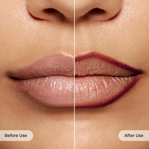 Laka Lip Liner - Rich Cream Glide Texture | Semi-Matte Red Lip Liner for Smooth Application, 0.02oz #05 Velvet Hour