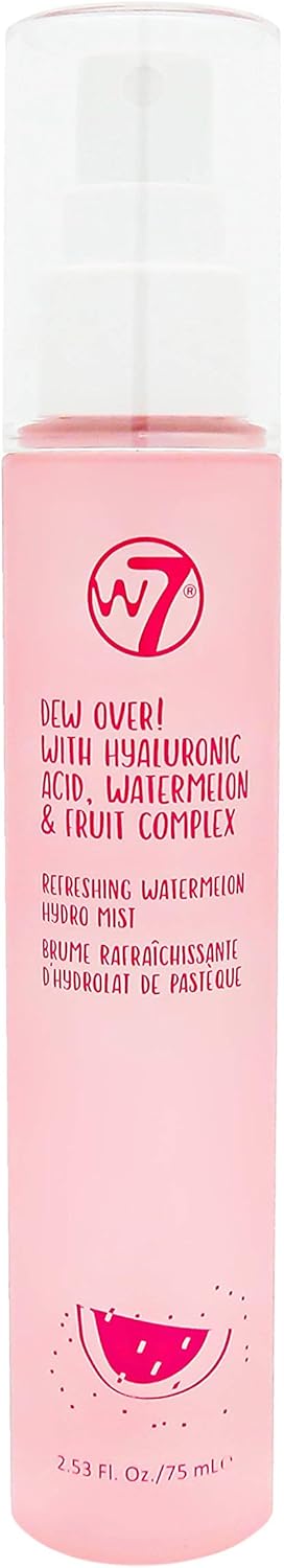 W7 Dew Over! Hydrating Face Mist - Refreshing Spray for Sensitive Skin | Soothing Formula