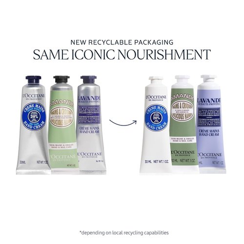 L’Occitane Hand Cream Classics - Moisturizing Skincare Trio for Dry Hands | Travel-Sized Vegan Set