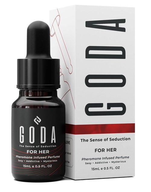 GODA Pheromones Perfume for Women - Long-Lasting Jasmine & Rose Fragrance, Vegan & Cruelty-Free | 15ml/0.50 fl. oz