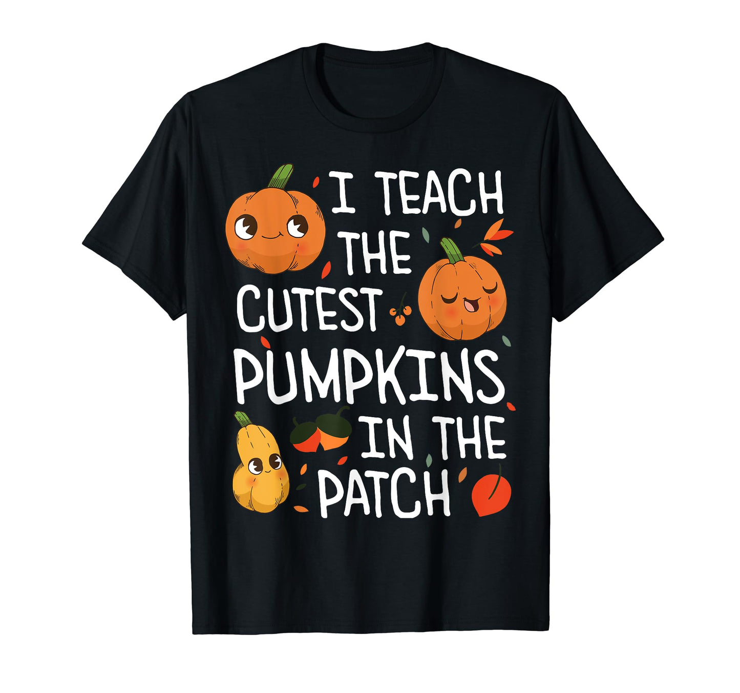 Halloween Teacher Costume Pumpkin Patch Kindergarten Women T-Shirt