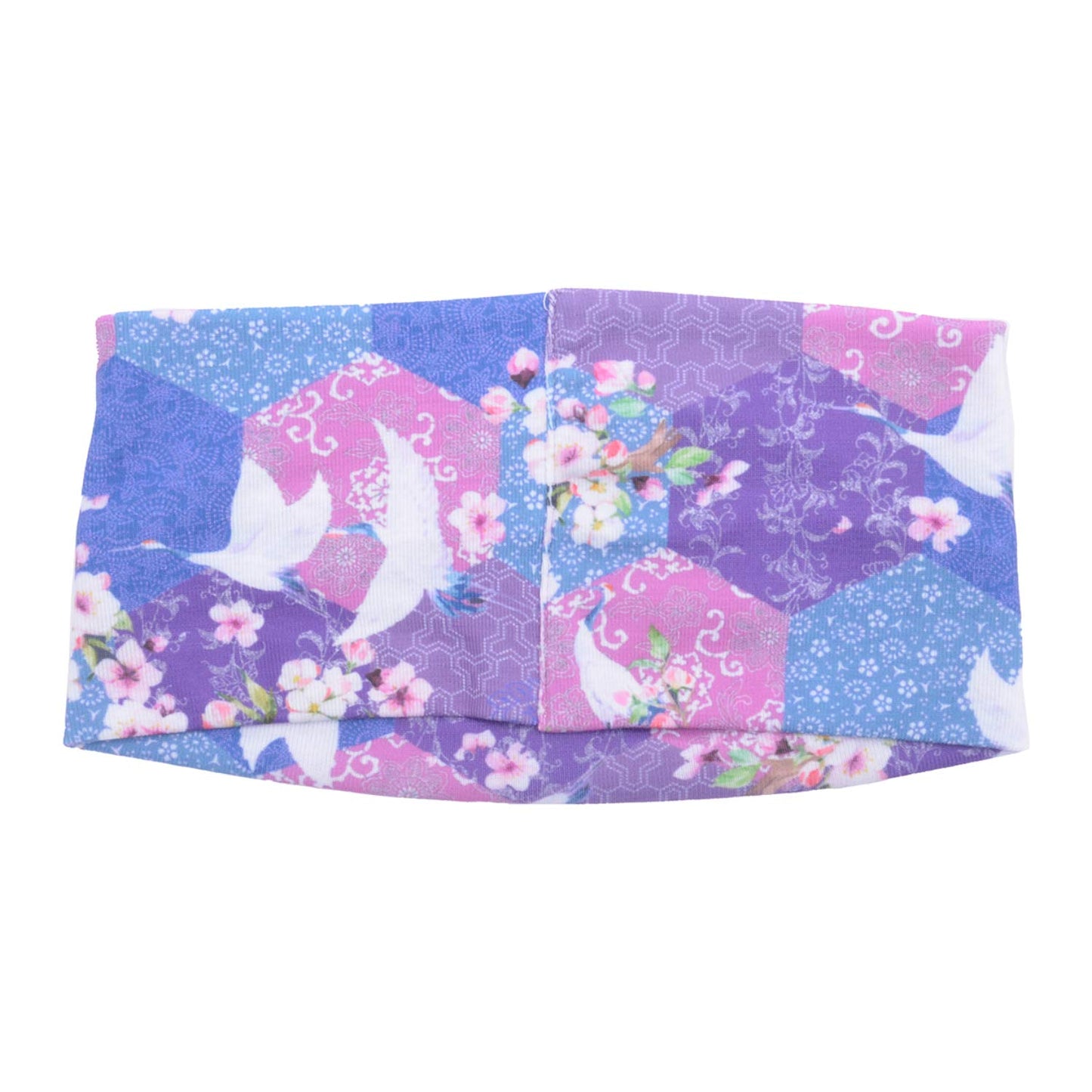 CowCow Womens Patchwork Floral Japaense Style Lightweight Headscarf