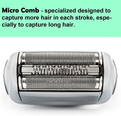 Braun Series 5 Replacement Head 52S - Compatible Wet & Dry Foil and Cutter for S5 Shavers (1 Count)