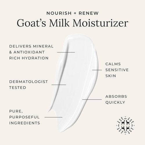 Little Seed Farm Goat's Milk Face Moisturizer - Organic All-Natural Cream for Hydration - 2.0 Ounce