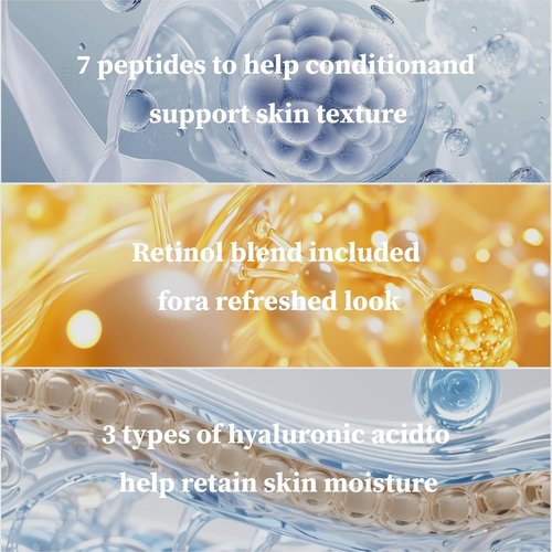 MEDB Retinol Eye Cream - Anti-Aging Treatment for Dark Circles & Wrinkles | 30ml with 7 Peptides & 3 Hyaluronic Acids