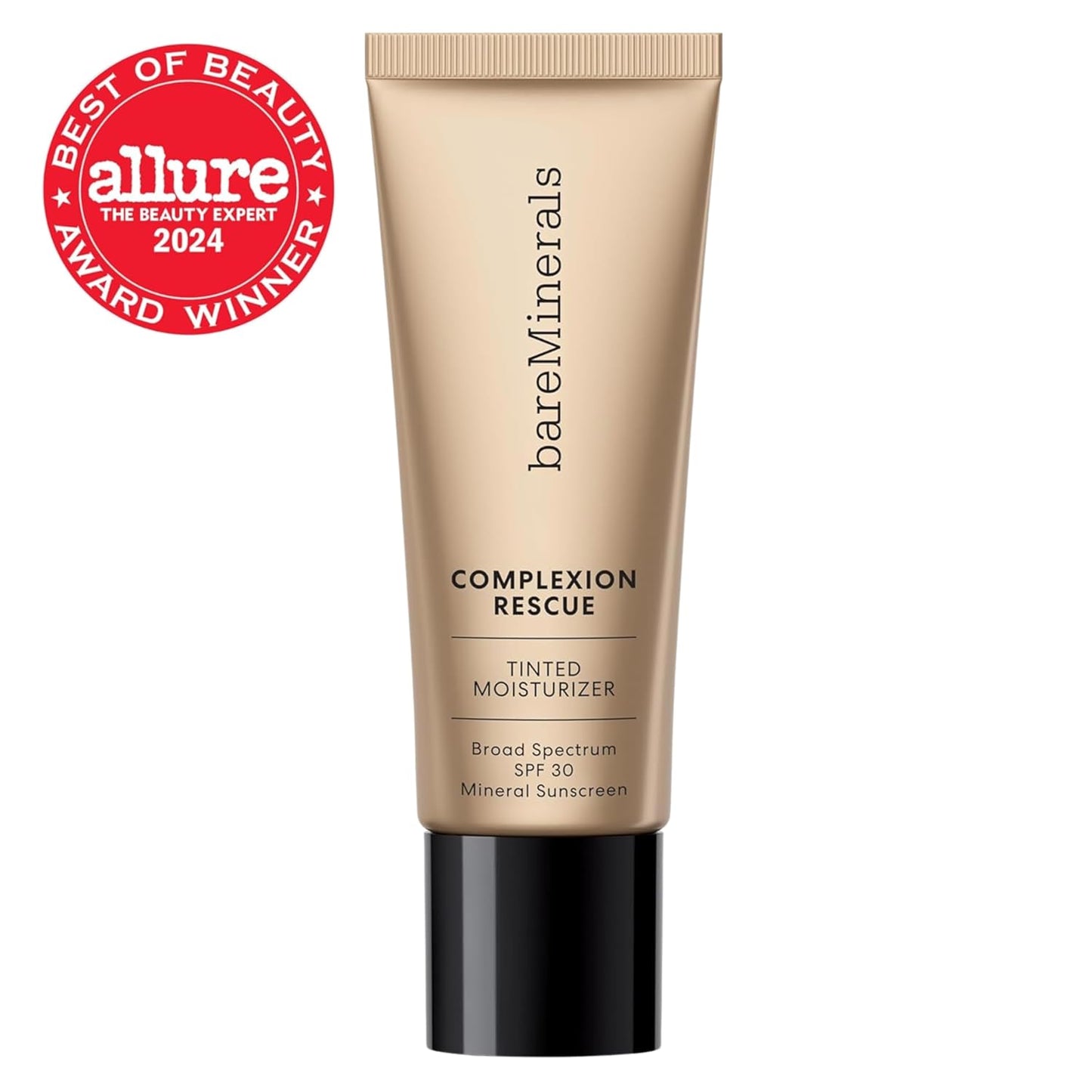 bareMinerals Complexion Rescue Tinted Moisturizer - Hydrating SPF 30 Mineral Sunscreen with Hyaluronic Acid | Sheer-to-Light Coverage