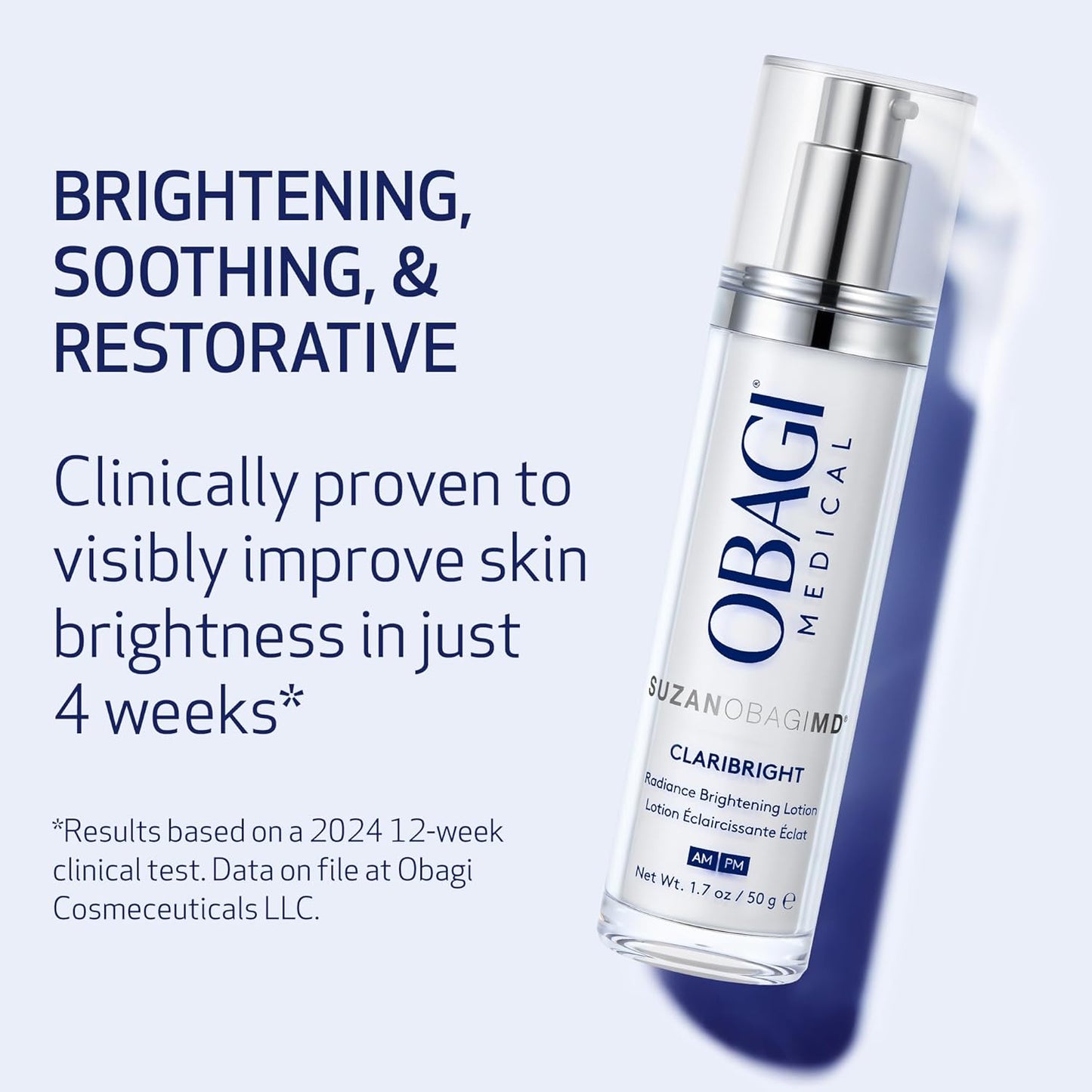 SUZANOBAGIMD Claribright Brightening Lotion - Reduces Dark Spots & Redness, 1.7 oz for Sensitive Skin