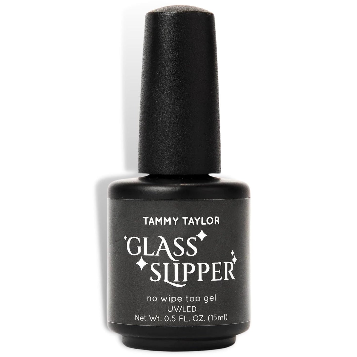 Tammy Taylor Glass Slipper Gel Top Coat - No Wipe, High Gloss Finish, UV/LED Quick Cure, Non-Yellowing Clear Polish