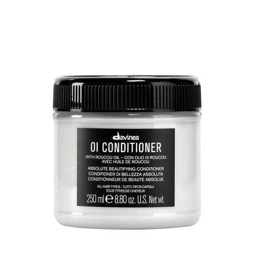 Davines OI Conditioner - Hydrating Cream for All Hair Types | Accelerates Drying & Adds Shine - 8.45 Fl Oz