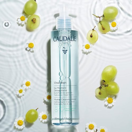 Caudalie Vinoclean Micellar Cleansing Water - Gentle Makeup Remover | 3.4 oz