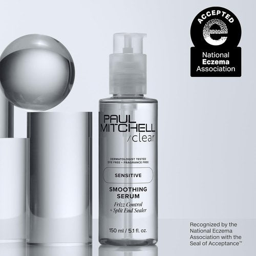 Paul Mitchell Clear Smoothing Serum - Fragrance-Free Blowout Primer for Sensitive Scalp & Skin