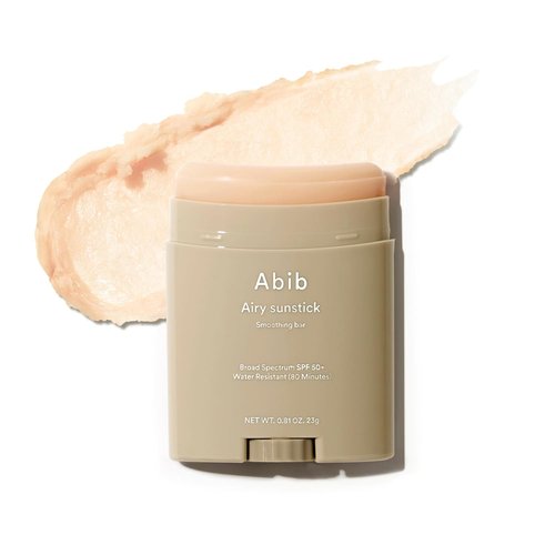 Abib Airy Sunstick SPF50+ | Broad Spectrum Sunscreen Stick for Oily & Combination Skin - 0.81 oz