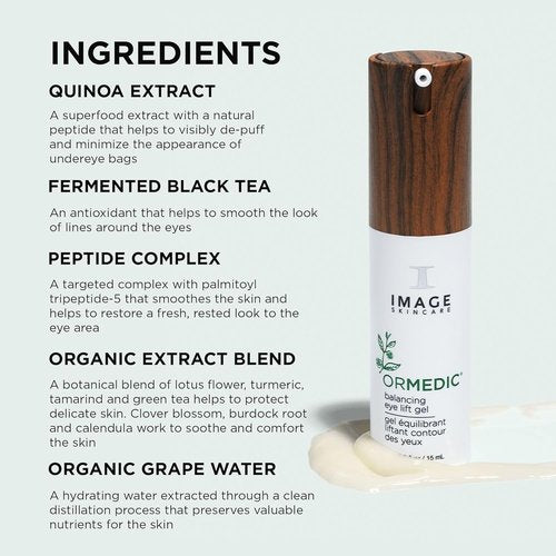 IMAGE Skincare ORMEDIC Balancing Eye Lift Gel - Hydrates & Reduces Puffiness, 0.5 fl oz