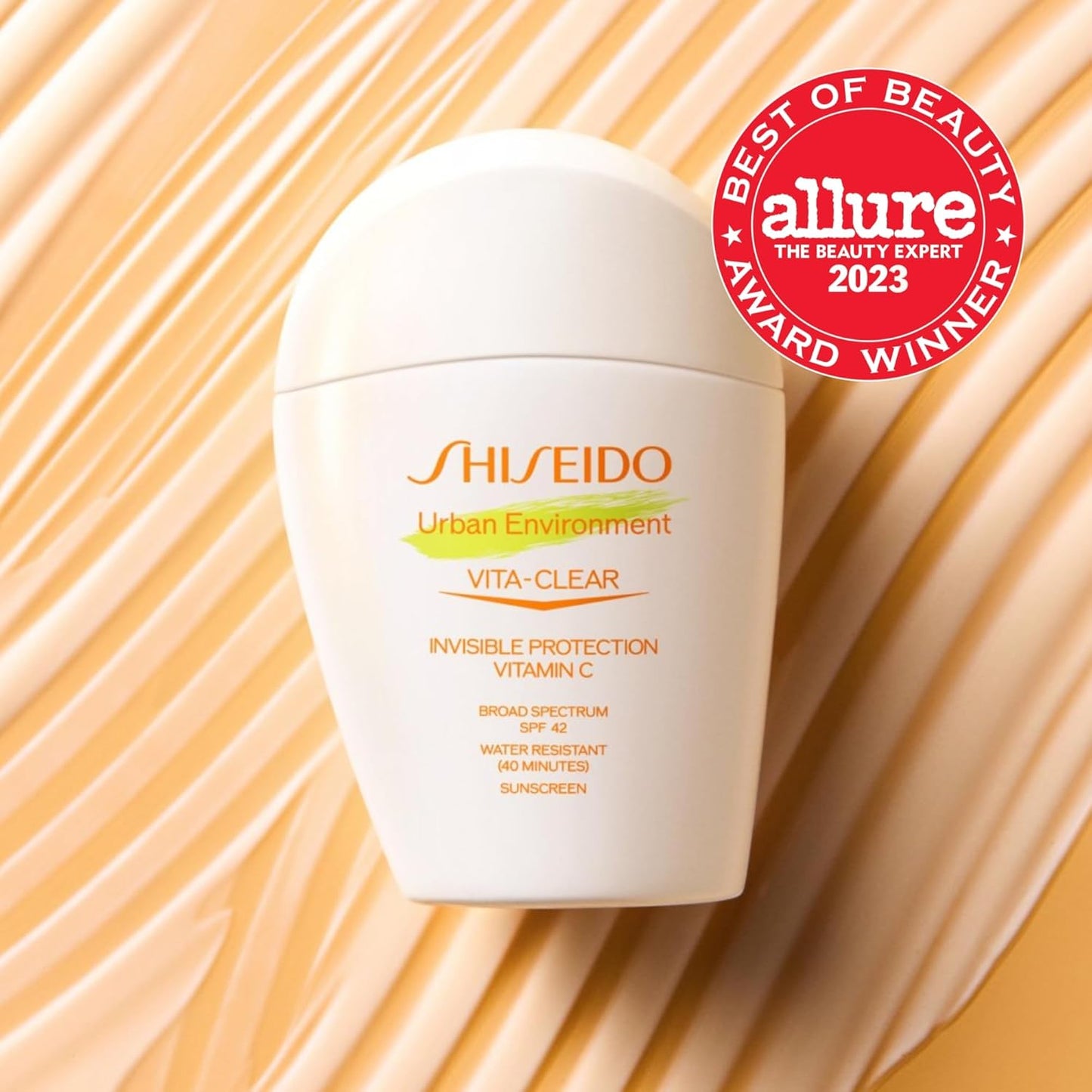 Shiseido Urban Environment Vita-Clear Sunscreen SPF 42 | Invisible Formula with Vitamin C - 30 mL