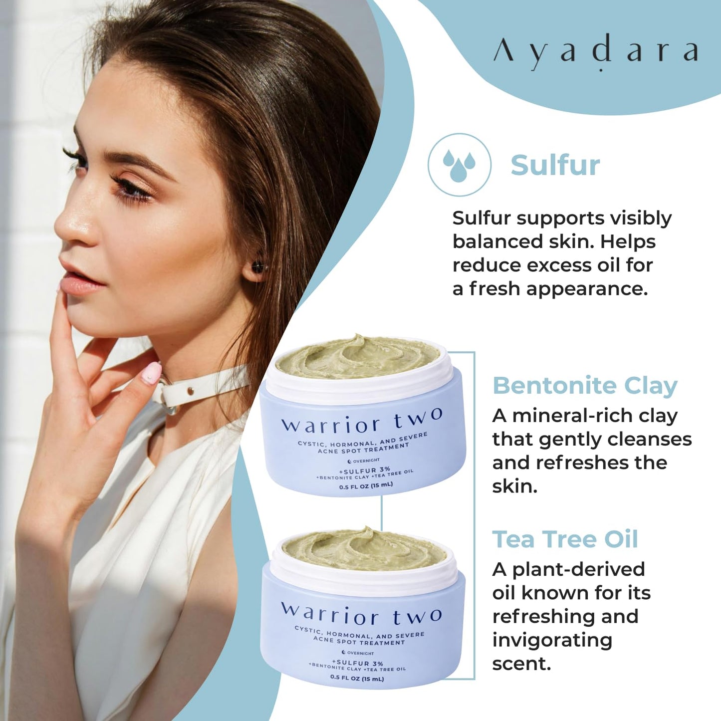 Skiennix Cystic Acne Spot Cream - Overnight Treatment for Hormonal Acne-Prone Skin | 120 Uses