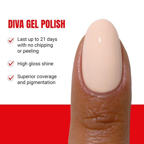 DND Gel Polish Set - Coquette Collection | UV/LED Gel & Air Dry Nail Lacquer Duo - 075 Dune Princess, 0.5 Fl Oz