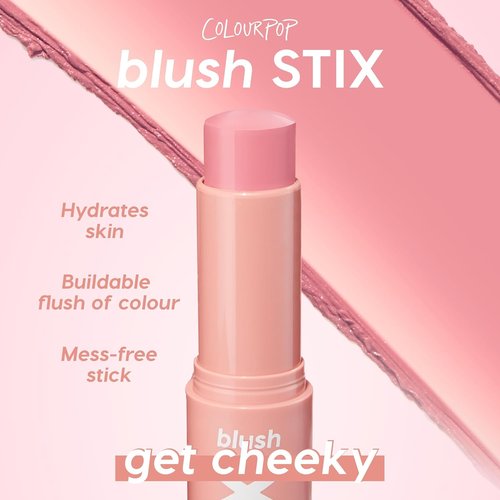 ColourPop Blush Stix - Hydrating Cream Blush Stick for a Natural Finish - Glowy Summer Makeup | Under Pressure (0.28 oz)