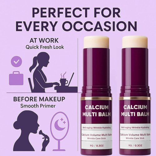 Calcium Volume Multi Balm by 3Pcs - Intensive Moisturizing & Firming Cream for Face, Eyes & Neck