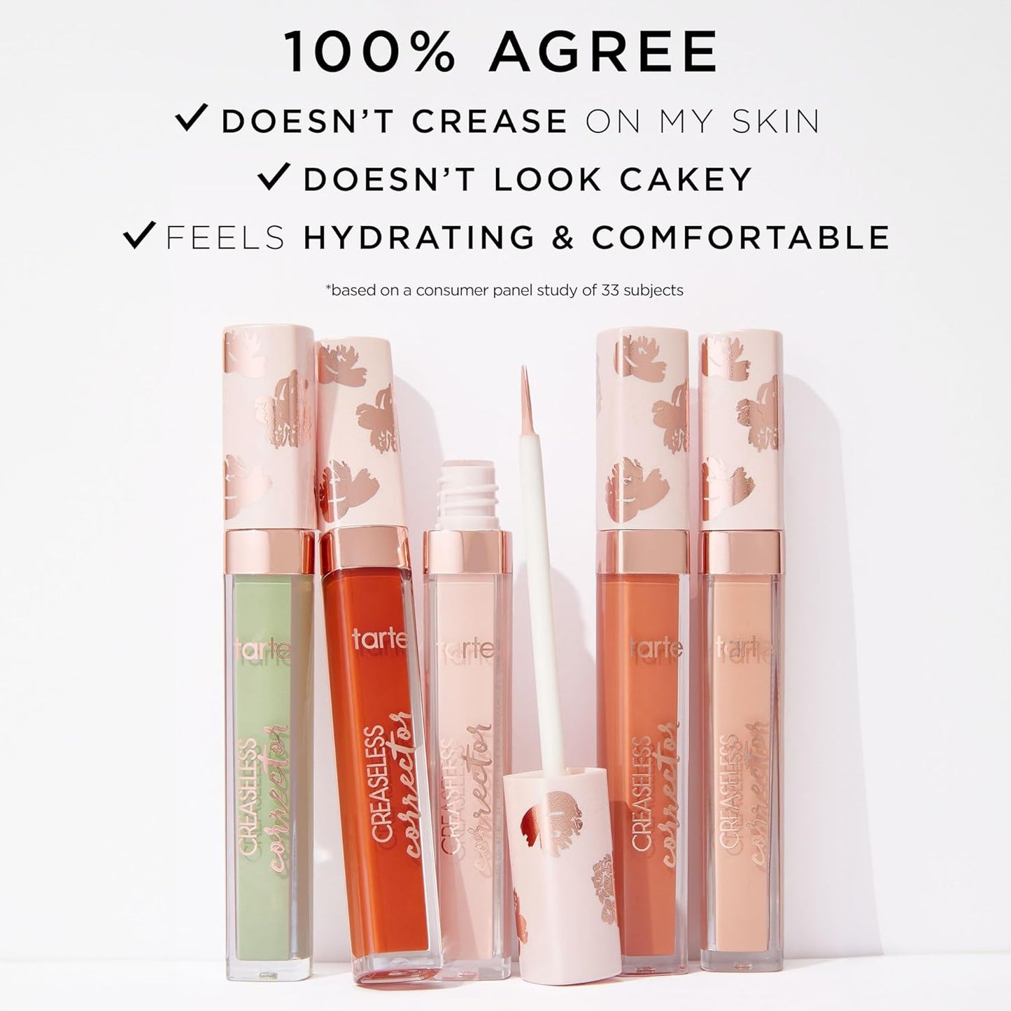 Tarte Creaseless Corrector - Blendable Formula to Neutralize Dark Circles & Blemishes | Hydrating, Vegan, Cruelty-Free