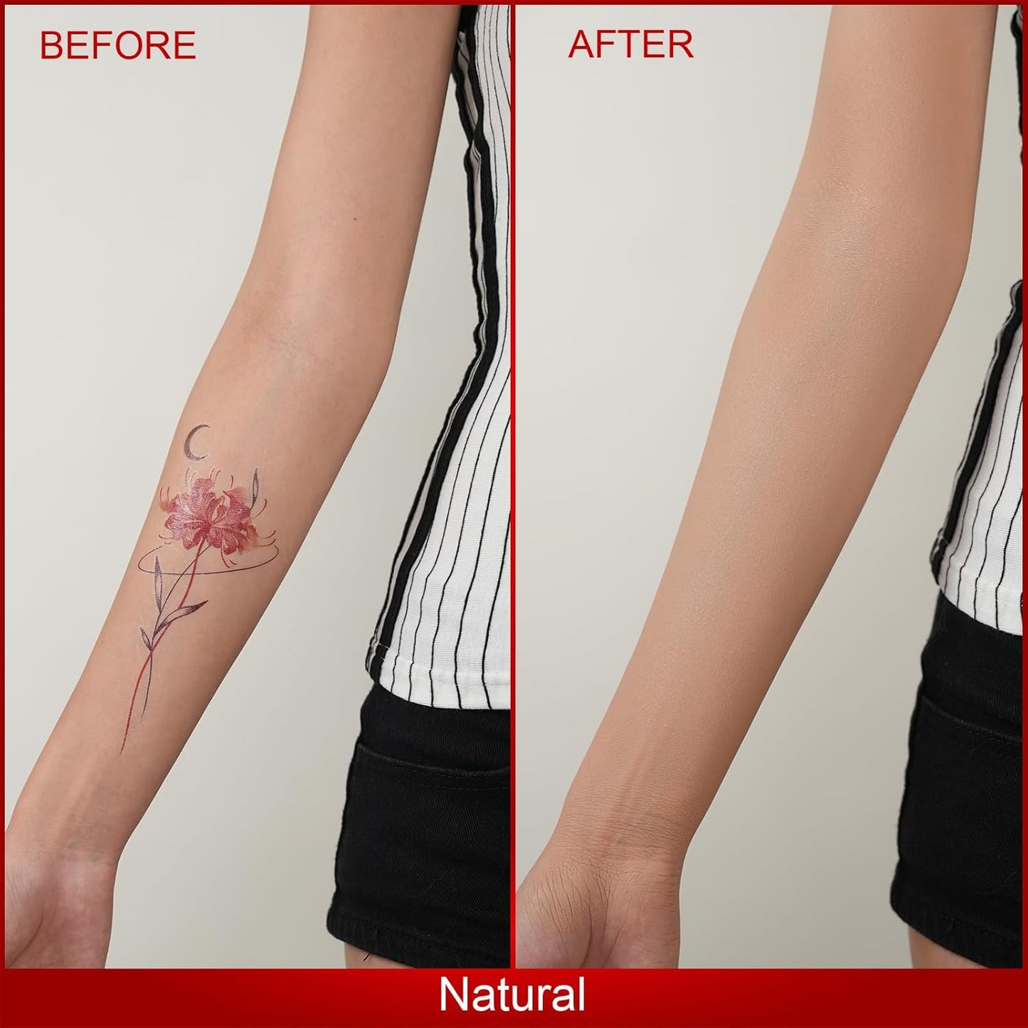 Skiennix Body Foundation - Waterproof Tattoo Cover Up Makeup for Legs & Body | Bronze Shade
