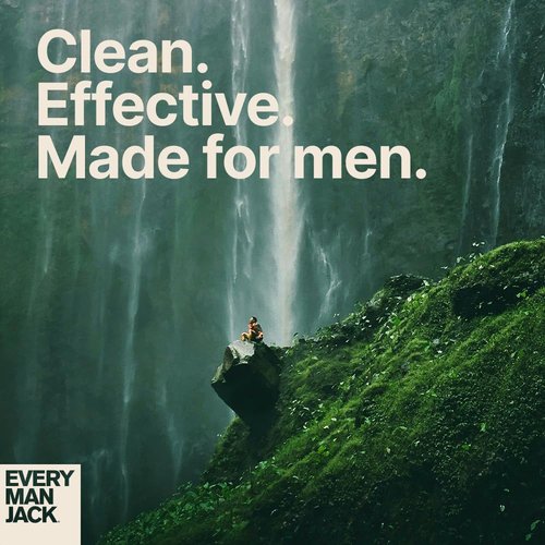 Every Man Jack Nourishing Amber + Sandalwood Mens Body Wash for All Skin Types - Cleanse, Nourish, and Hydrate Skin with Naturally Derived Coconut, Glycerin - 33.8 fl oz - 2 Bottles