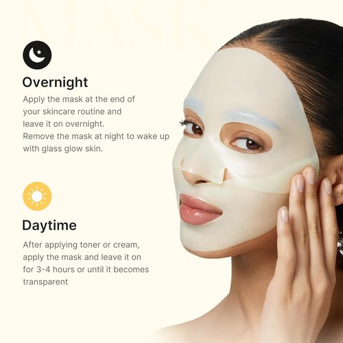 Medicube Jelly Gel Mask - Brightening Kojic Acid & Turmeric | Overnight Hydrating Face Mask | 28g x 4ea