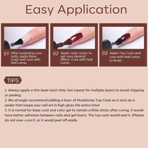 modelones Gel Nail Polish Kit -6 Colors Nude Pink Milky White Spring Gel Polish Set Skin Tones Neutral Brown Soak Off Gel Nail Kit Manicure DIY Nail Art Salon Home Gift