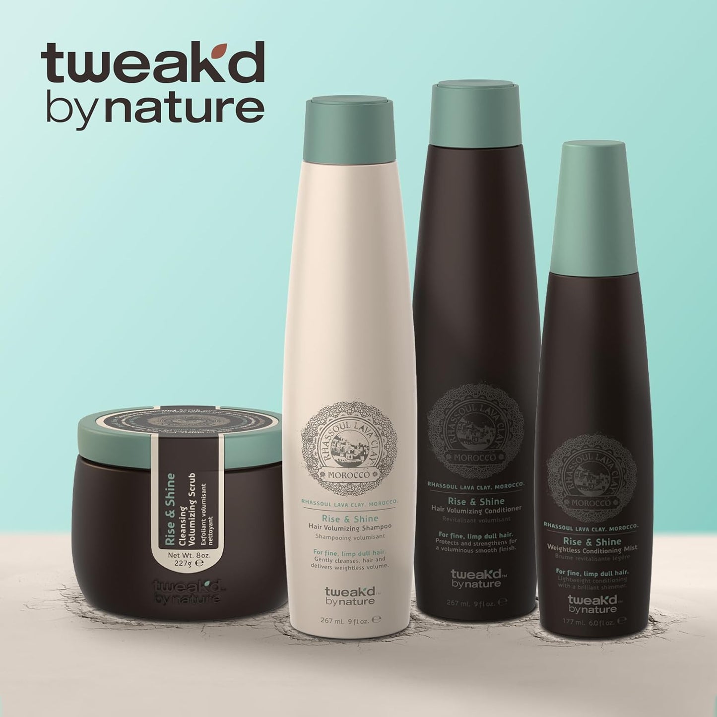 Tweak’d By Nature - Rise & Shine Volumizing Conditioner for Fine Hair | Paraben & Sulfate Free, 33.8 oz
