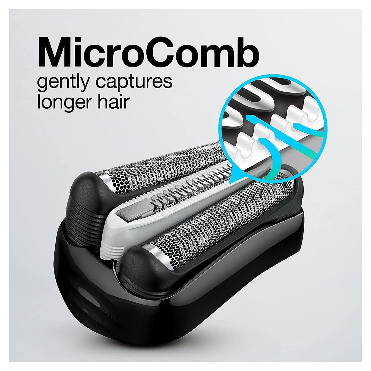 Braun Electric Series 3 Razor - Rechargeable Wet & Dry Foil Shaver with Precision Trimmer | Blue/Black, 4 Piece
