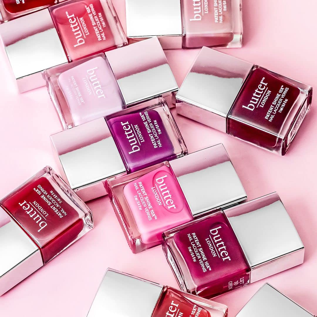 butter LONDON Patent Shine 10X Nail Lacquer, Helps Protect & Strengthen Nails, Gel-Like Finish & Chip-Resistant, Vegan, Cruelty & Paraben Free, Molly Coddled