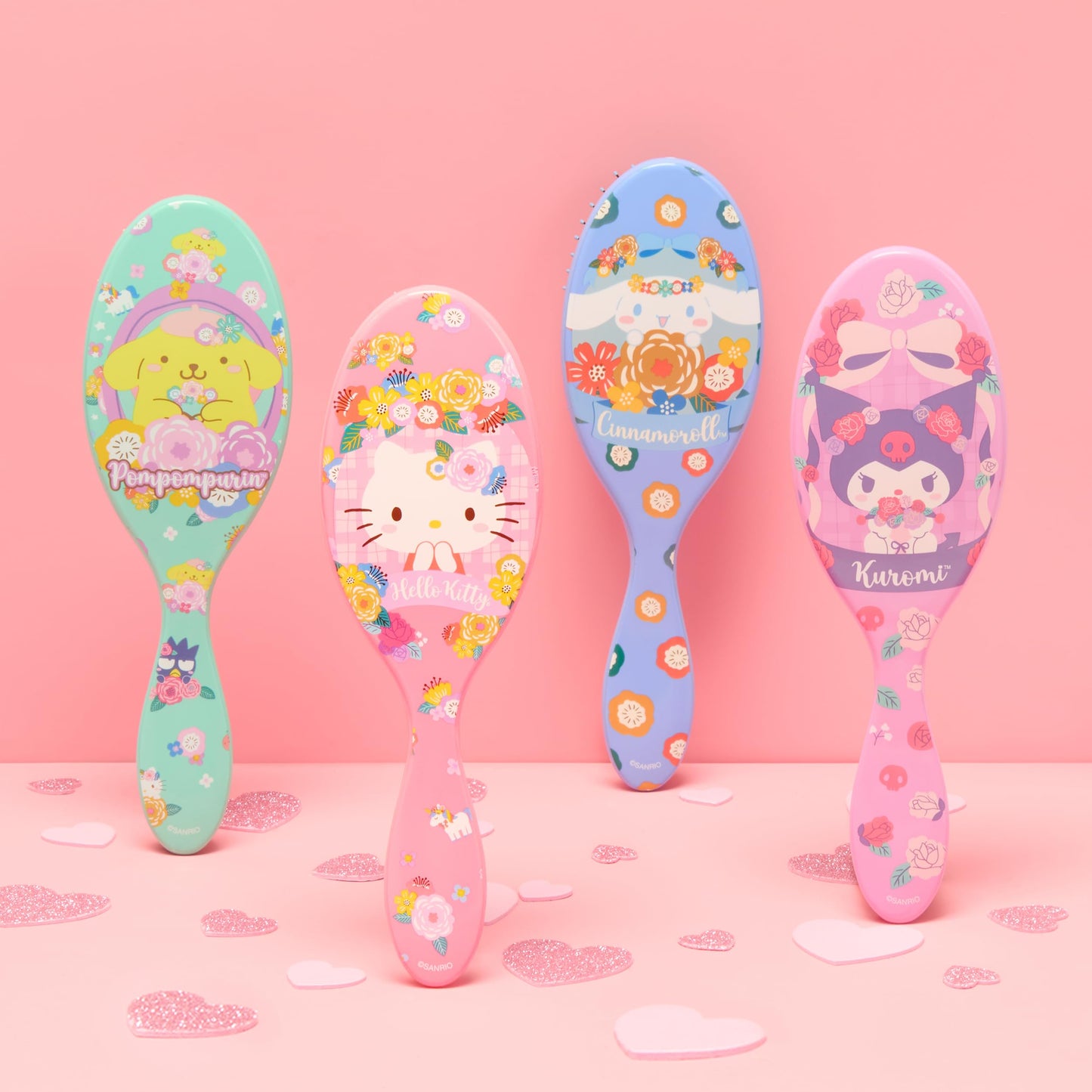 Wet Brush Hello Kitty and Friends Original Detangler Hair Brush, Pompompurin- Ultra-Soft IntelliFlex Bristles - Detangling Brush For All Hair Types (Wet Dry & Damaged Hair) - Women & Men