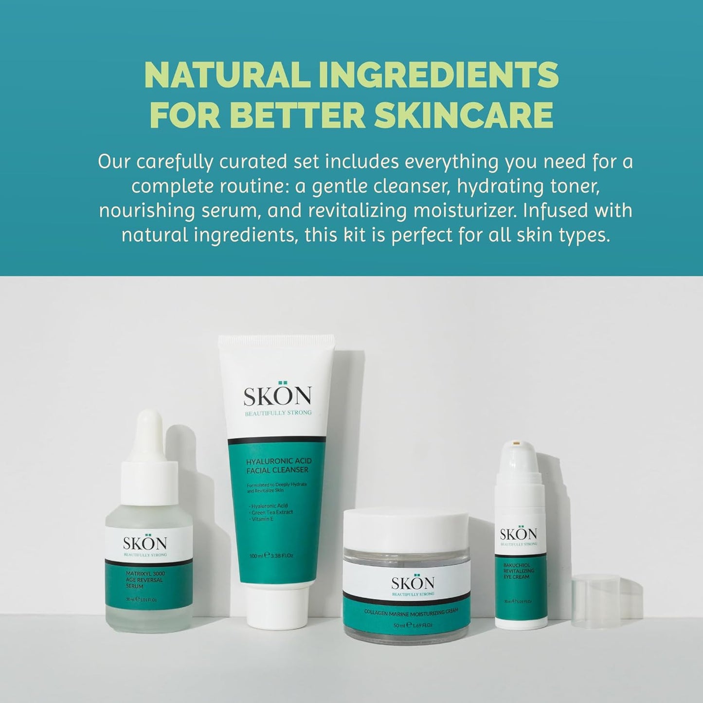 Skön Marine Collagen Cream - Anti-Aging Face Moisturizer for Women | Hydrating Day & Night Cream 50ml