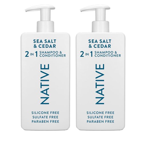 Native Sea Salt & Cedar 2-in-1 Shampoo & Conditioner Set | Nourishing Formula, 16.5 fl oz