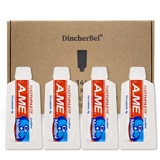Travel Size Toothpaste Bulk, Great Peppermint Flavor, Extra Small 0.15 Ounce (Pack of 144)