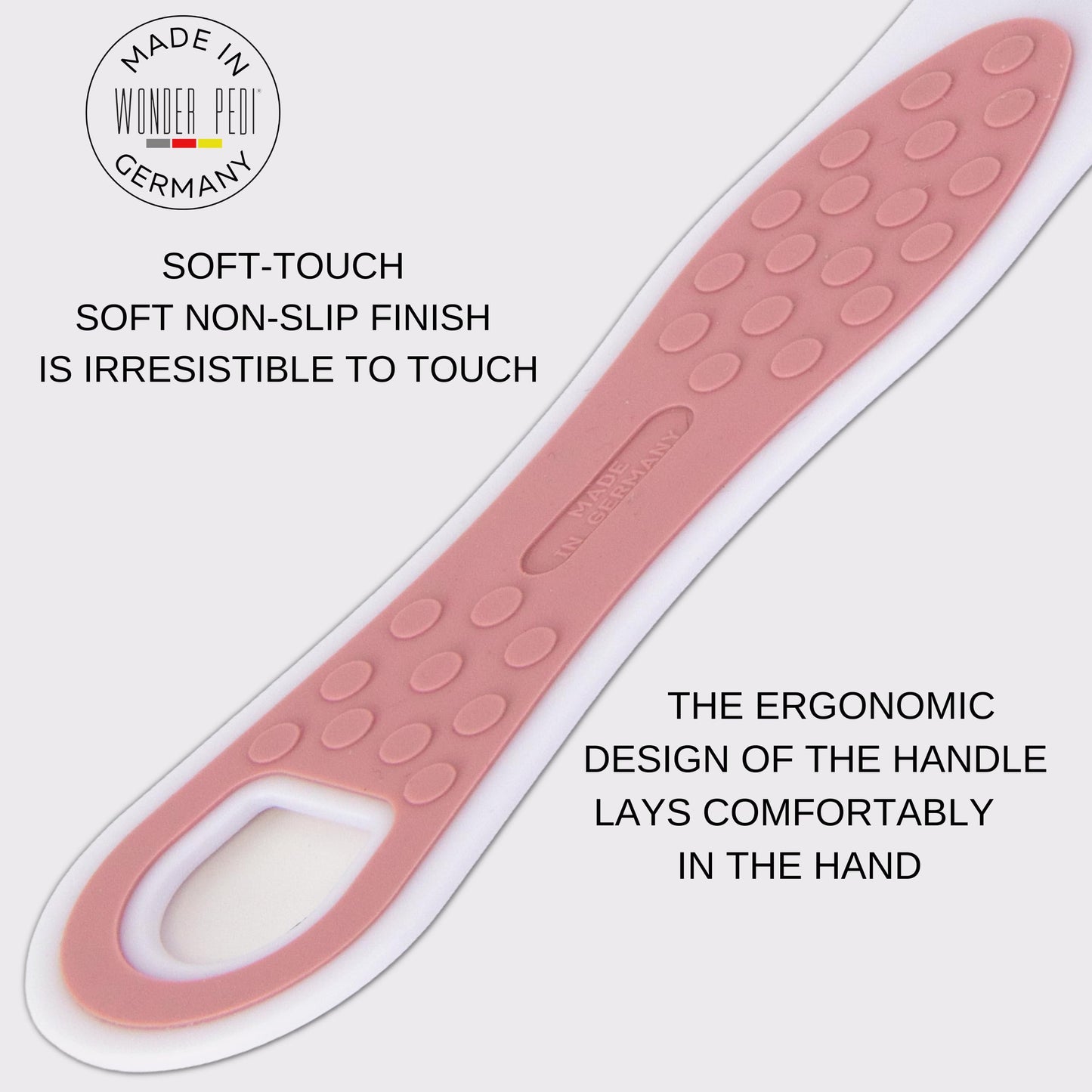 Made in Germany Double-Sided Metal and Emery Foot File - Heel Scraper & Cracked Feet Repair Instant Exfoliating Peel Foot Spray - Dead Skin Remover Cracked Heels Softener. Wonder Pedi