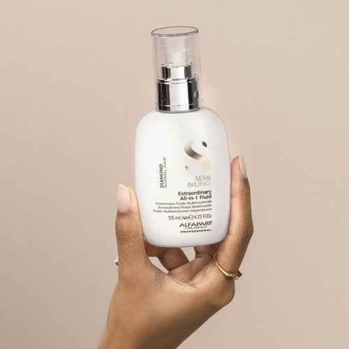 ALFAPARF MILANO Semi Di Lino Diamond Leave-In Fluid - All-in-One Thermal Protection & Detangling - 4.23 fl. oz.