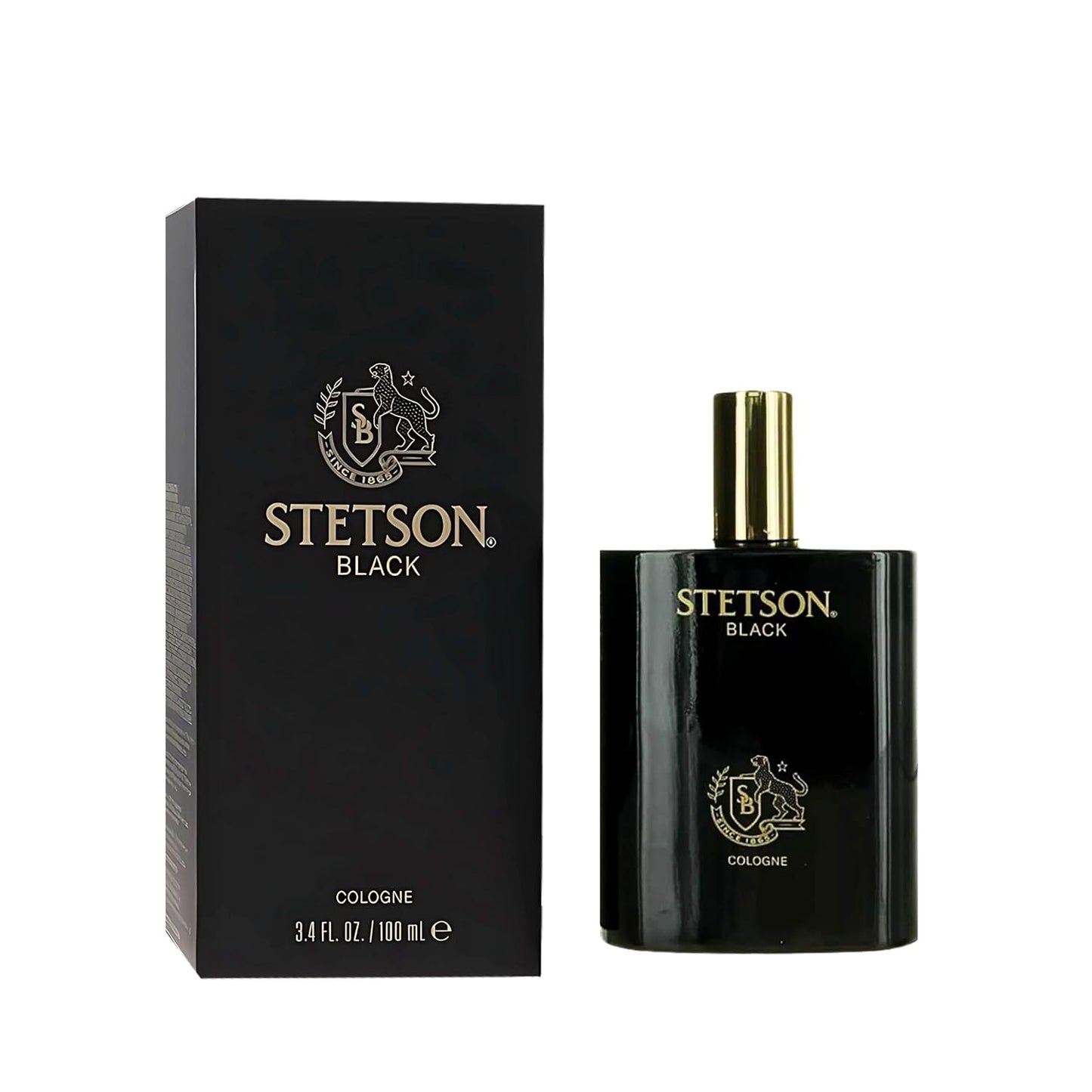 Stetson Black Cologne for Men - Invigorating Fragrance Spray | 3.4 Ounces