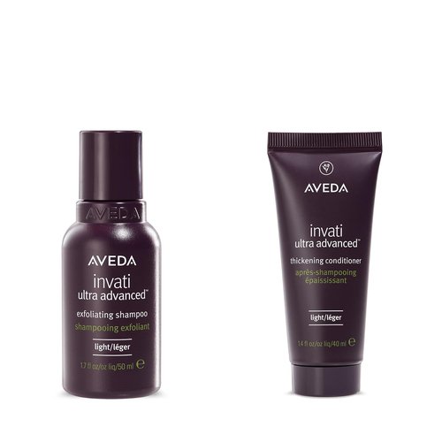 Aveda Invati Ultra Advanced Shampoo & Conditioner Duo - Exfoliating & Thickening for Fine to Medium Hair | Travel Size