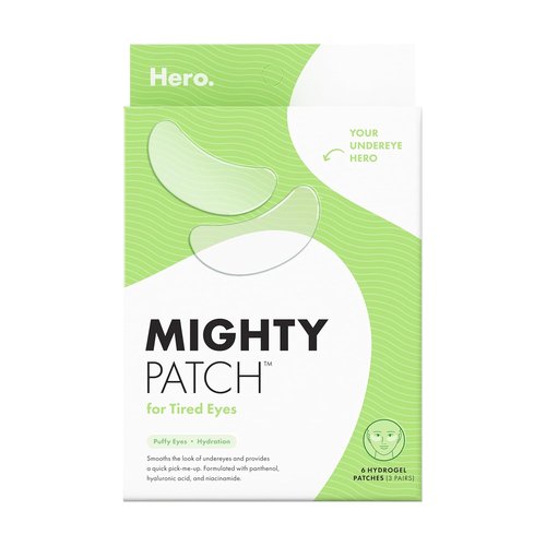 HERO COSMETICS Mighty Patch™ Hydrogel Eye Patches - Soothing & De-Puffing for Tired Eyes (6 Count)