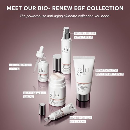 Glo Skin Beauty Bio-Renew EGF Cream - 1.7 oz Anti-Aging Face Moisturizer for Youthful Skin